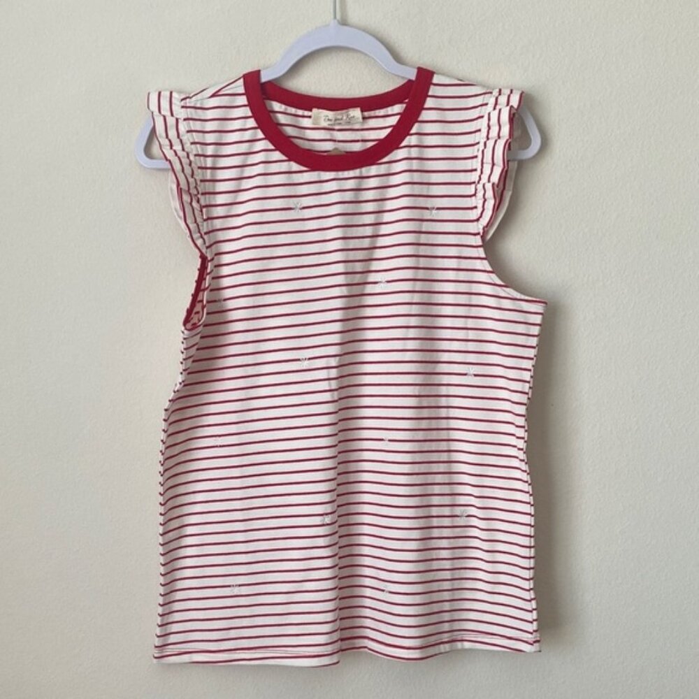 Red Striped Tank Top
